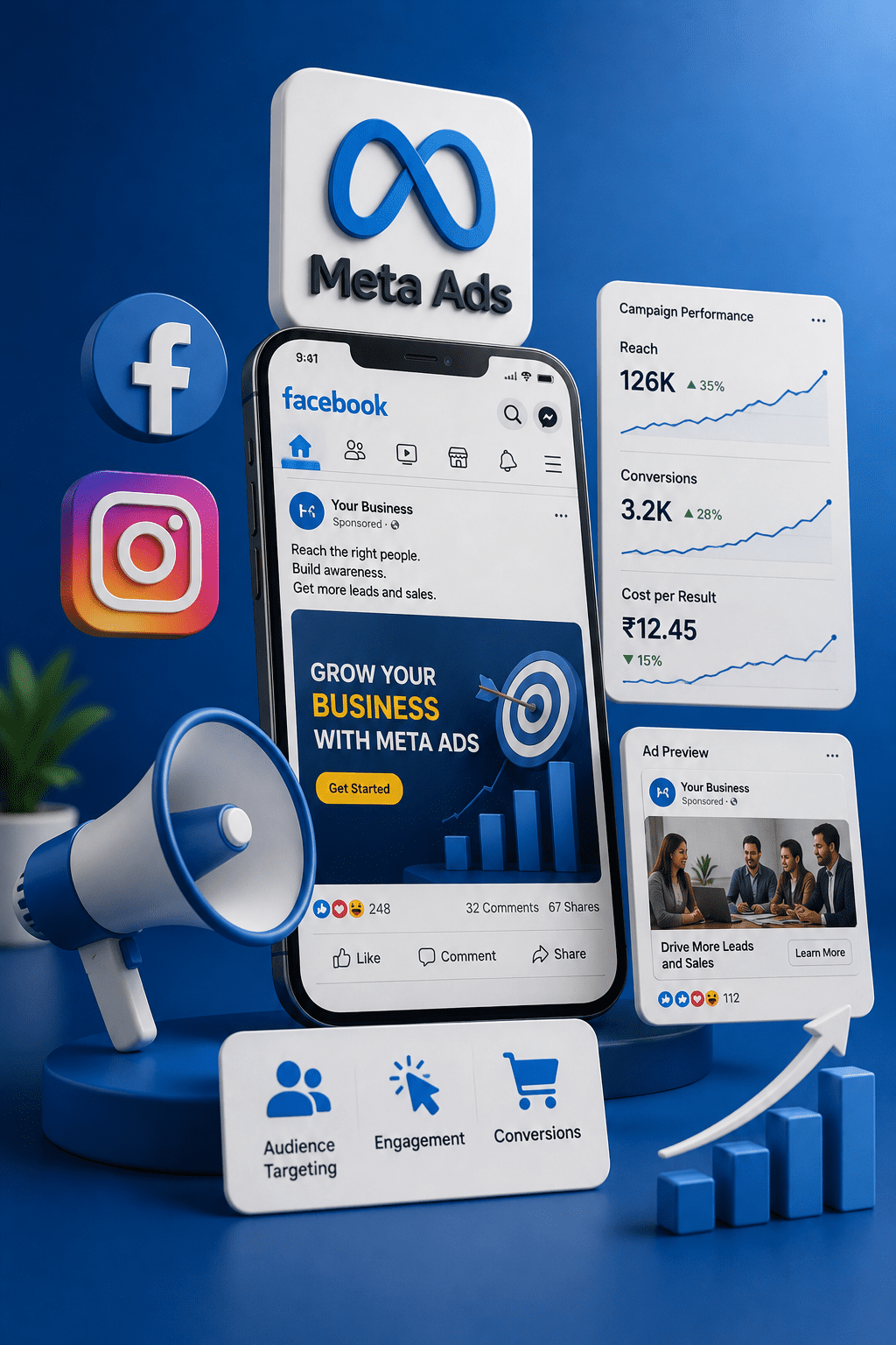 Meta Ads management for Facebook and Instagram advertising